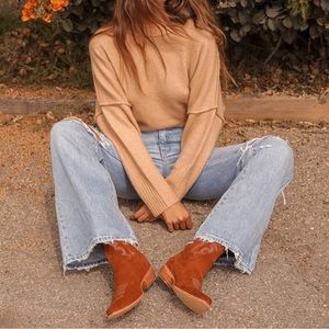 Billabong Endless Days Tan Knit Oversized Sweater size S/M